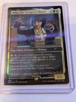 MTG Secret Lair Stranger Things - Mike, The Dungeon Master FOIL - Image 1