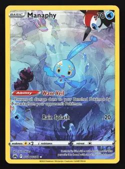 Manaphy GG06 Crown Zenith Galarian Gallery Ultra Rare Pokemon Card - Image 1