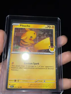 Pikachu Promo Holo 051/162 Pokemon Day 2026 With Cool Swirl And Coin - Image 1