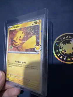 Pikachu Promo Holo 051/162 Pokemon Day 2026 With Cool Swirl And Coin - Image 3