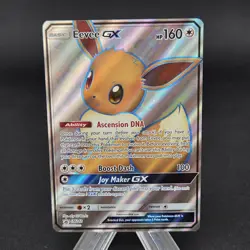 2020 Pokemon Sun & Moon Promo Eevee GX #SM242 Black Star Full Art - Image 1