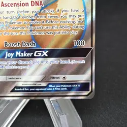 2020 Pokemon Sun & Moon Promo Eevee GX #SM242 Black Star Full Art - Image 3