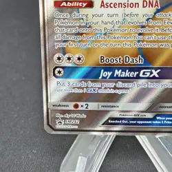 2020 Pokemon Sun & Moon Promo Eevee GX #SM242 Black Star Full Art - Image 4