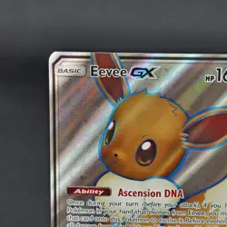 2020 Pokemon Sun & Moon Promo Eevee GX #SM242 Black Star Full Art - Image 5
