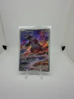 Pokemon TCG Groudon Paradox Rift 199/182 Mint Condition Holo Illustration Rare - Image 1