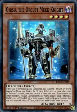 Girsu, The Orcust Mekk-Knight - Super Rare 1st Edition RA03-EN026 - NM - YuGiOh - Image 1