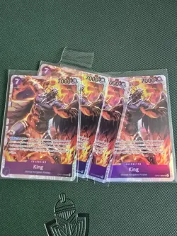 One Piece - Romance Dawn - OP01-096 King SR English x4 Playset - Image 1