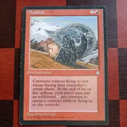 Mtg Mudslide MP/LP Ice Age Vintage Reserved List Rare Magic Card - Image 2