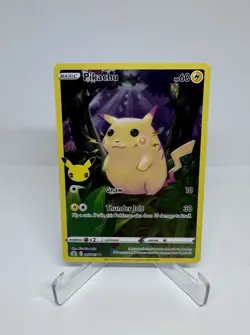 Pikachu 005/025 Celebrations Holo Rare Pokemon Card Mint - L - Image 1