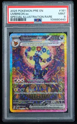 2025 Umbreon ex #161/131 PSA 9 Pokemon Card - Image 1