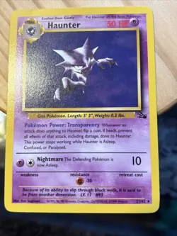 Pokemon Cards - Haunter Fossil Non-holo 21/62 LP/NM - Image 3