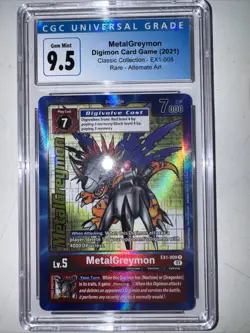 Digimon MetalGreymon EX1-008 2021 Alternative Art Card CGC 9.5 - Image 1