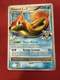 Pokemon Floatzel GL Lv.X 104/111 2008 Holo SP Level Up Pokemon TCG Card Stock - Image 5
