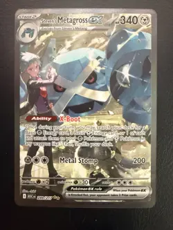 Steven’s Metagross Ex 289 Special Illustration Rare Pokemon Card NM Near Mint - Image 1