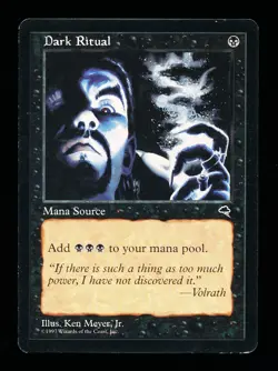 * * 1x Dark Ritual x1 * * Tempest MTG LP Lightly Played - Image 1