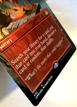 MTG Gamble *BORDERLESS FOIL* Dominaria Remastered 433 NM - Image 2