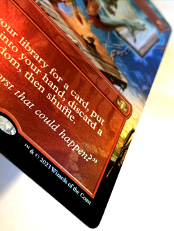 MTG Gamble *BORDERLESS FOIL* Dominaria Remastered 433 NM - Image 3