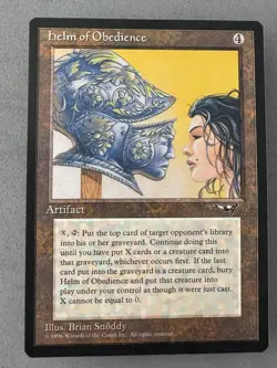 Helm of Obedience Alliances Regular MTG—Never Played Mint/Near Mint—RESERVE LIST - Image 1