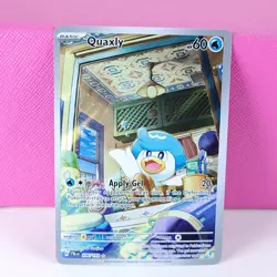 Pokemon Quaxly SV02 Paldea Evolved 206/193 Holo LP - Image 1
