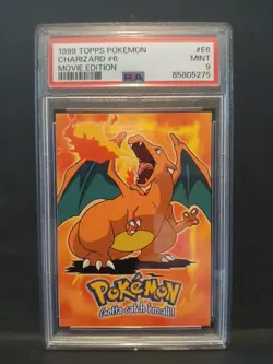 1999 Pokemon Topps Movie Charizard E6 - PSA 9 - Image 1