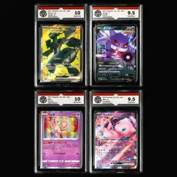 CCG 9.5/10 2021~25 Pokemon JPN Zekrom ex&Gengar V&Mew&Mew ex 4PCS (16-11) - Image 1