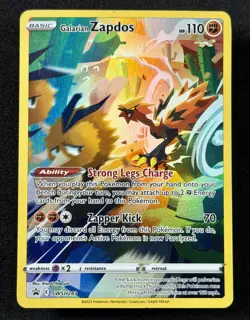 2023 TCG Pokemon #SWSH283 Galarian Zapdos Full Art Holo SWSH Black Star Promos - Image 2