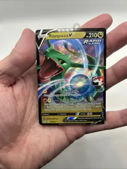 110/203 Rayquaza V Prize Pack Series Stamped Play Pokemon TCG Evolving Skies - Image 3