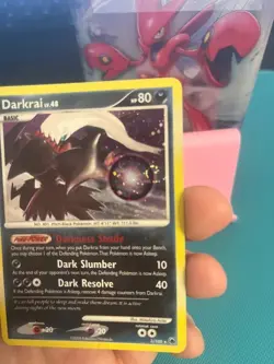 Pokemon TCG Darkrai Lv. 48 Majestic Dawn 3/100 Holo Rare Swirl LP/NM - Image 2
