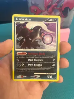 Pokemon TCG Darkrai Lv. 48 Majestic Dawn 3/100 Holo Rare Swirl LP/NM - Image 3