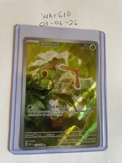 Pokemon TCG Caterpie Illustration Rare Holo Sv: Scarlet & Violet 151 172/165 - Image 1