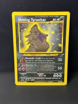 Shining Tyranitar 113/105 Neo Destiny Holo Ultra Rare Pokemon TCG - READ!!!! - Image 1