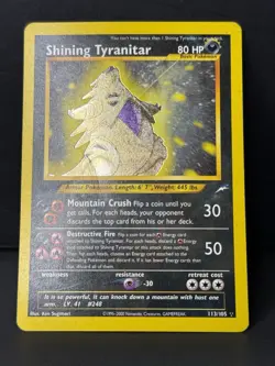 Shining Tyranitar 113/105 Neo Destiny Holo Ultra Rare Pokemon TCG - READ!!!! - Image 4