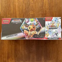 Sam’s Club Exclusive Pokemon Prismatic Evolutions Surprise Box & Booster Bundle - Image 1