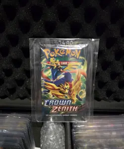 Pokemon Sword & Shield Crown Zenith New Sealed Unweighed Booster Pack - Image 1