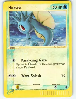 Horsea - Reverse Holo - 58/97 EX Dragon - Pokemon TCG - 2003 - Image 1