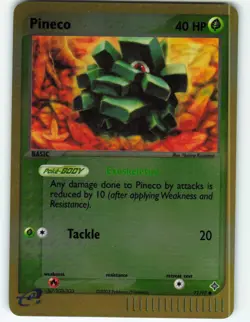 Pineco - Reverse Holo - 71/97 EX Dragon - Pokemon TCG - 2003 - Image 1