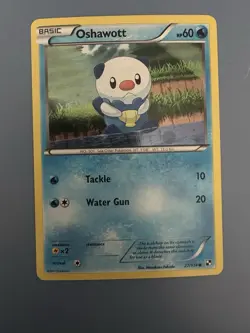 Pokemon TCG Oshawott Black & White 27/114 holo Common - Image 1