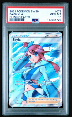 Skyla Full Art 72/72 GEM MINT PSA 10. Pokemon SWSH Shining Fates - Image 1