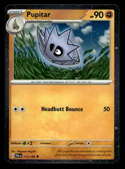 Pupitar 111/193 Cosmos Holo Promo Paldea Evolved Pokemon NM - Image 1