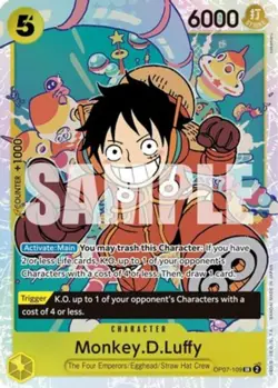 NM-Mint, English One Piece Monkey.D.Luffy - OP07-109 - SR - Foil 500 Years in th - Image 1
