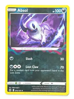 Absol 076/159 Reverse Holo Rare - Crown Zenith Pokemon - Pack Fresh Near Mint NM - Image 1