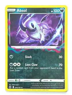 Absol 076/159 Reverse Holo Rare - Crown Zenith Pokemon - Pack Fresh Near Mint NM - Image 3