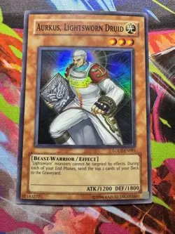 Aurkus, Lightsworn Druid LODT-EN081 Super Rare Unlimited Near Mint Yugioh! - Image 1