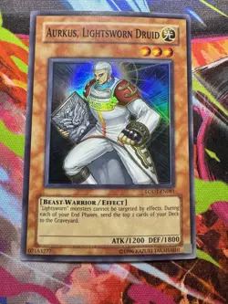 Aurkus, Lightsworn Druid LODT-EN081 Super Rare Unlimited Near Mint Yugioh! - Image 2