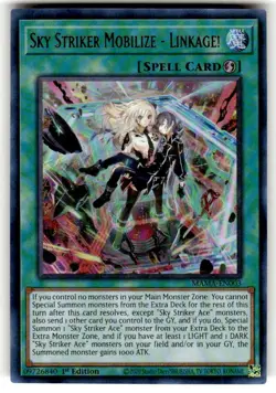 Sky Striker Mobilize - Linkage! Ultra Rare 1St Edition MAMA-EN003 Yugioh NM - Image 1