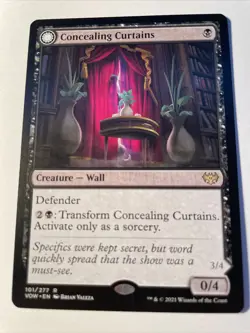 CONCEALING CURTAINS x1 mtg NM-M Innistrad: Crimson Vow Rare 1 Card - Image 1