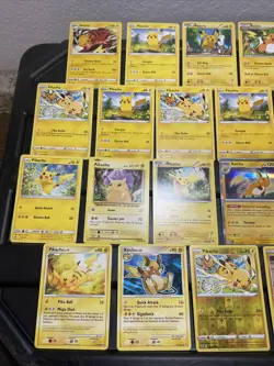 (30) Pikachu CARDS LOT VTG HOLO Raichu Stamped Red Cheeks Lv 17 Halloween 25th - Image 2