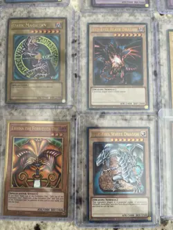 Yu Hi Oh Lot Of 14 Cards Dark Magician, Red Eyes Etc. Vintage And Modern Cards - Image 2