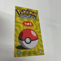 Pikachu #25 1 of 5 - Topps Jumbo Box Topper Card - Image 5