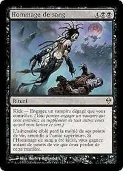 mtg magic blood tribute zendikar FRENCH vf fr hommage de sang - Image 1